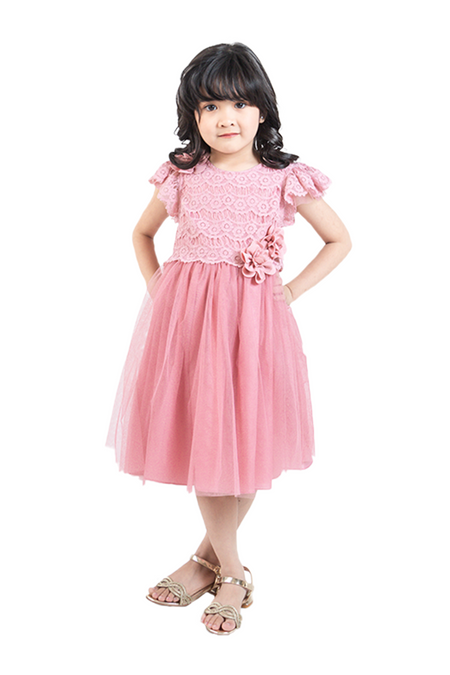 Lt. Green Shirred Lace Dress with Headband>>>Before: Php 1,899.75
