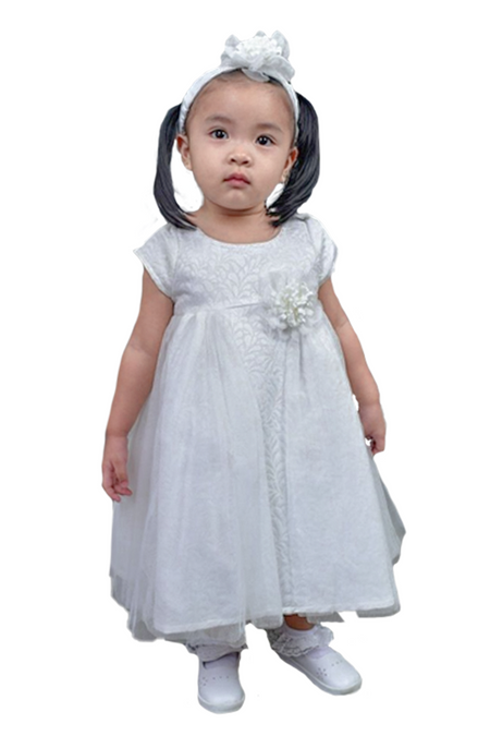 Off White Cap Sleeves Empire Dress>>>>>Before:P1,699.75