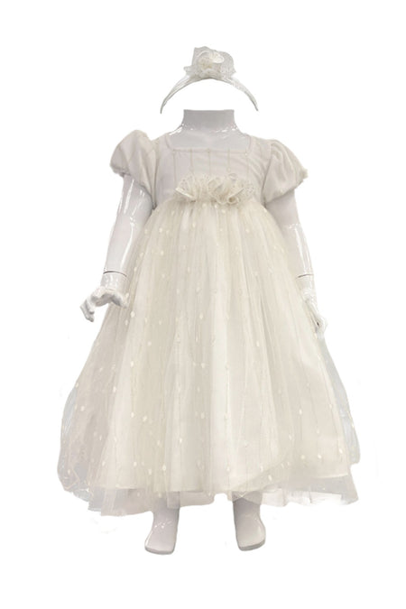 White Dress with Side Tulle Combi>>>>>Before: Php 2,199.75