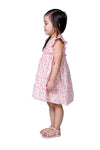 Flutter Sleeve Dress (IGDS-245)- Pink