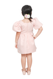 Lt. Pink Bubble Sleeve Dress