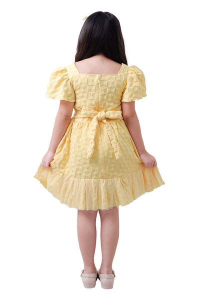 Yellow Bell Sleeve Dress