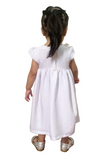 White Empire Dress with Bow Details