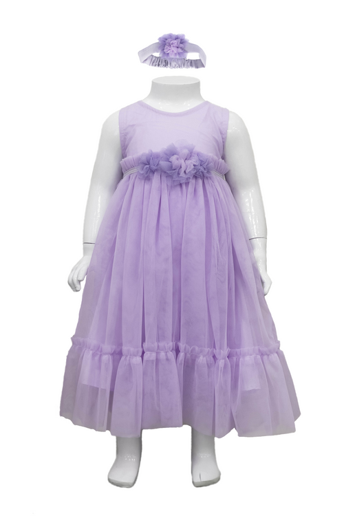 Lilac Multi Shirred Tulle Dress>>>>>Before: Php 1,599.75