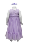 Lilac Multi Shirred Tulle Dress