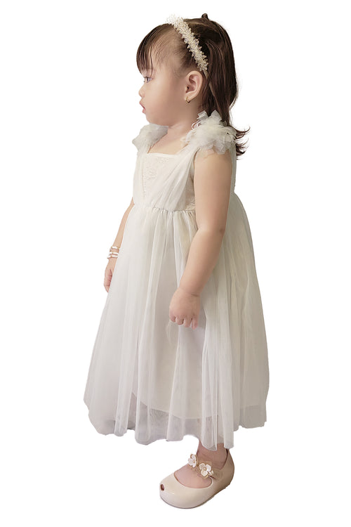 White-Empire Tulle Dress >>>>>Before: Php 1,499.75